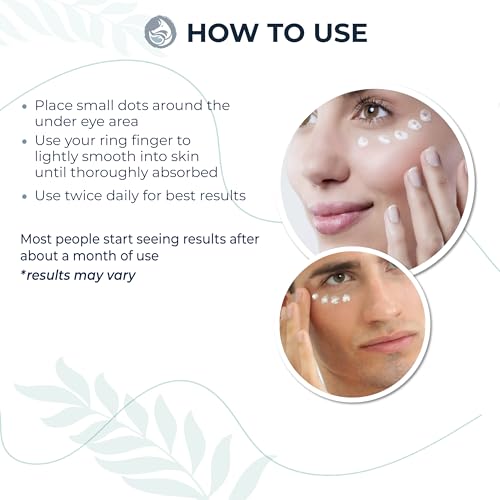 Probiotic Eye Cream with Caffeine for Dark Circles, Puffiness & Wrinkles - Luxury 28-Botanical Formula with Ceramides - Targets Under Eye Bags, Fine Lines & Crow's Feet - USA Made 0.5oz