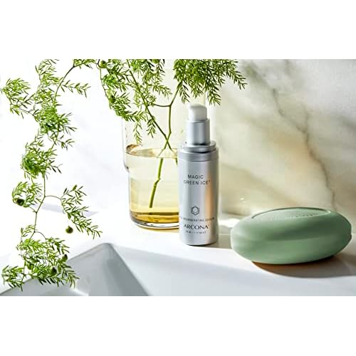 ARCONA Magic Green Ice for Aging Skin - Glycerin, Meadowfoam Seed Oil, Aloe, Lavender, Crocus Chrysanthus Bulb Extract 1.17 oz. Made In The USA