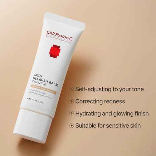 Cell Fusion C Skin Blemish Balm No.23 Signature Beige - Light/Medium with Neutral Undertone, 24h Coverage with Natural Finish, Tinted Moisutrizer for Face, 1.35 fl.oz.