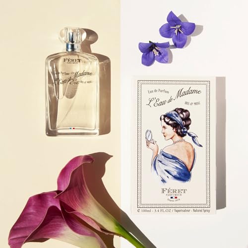 F?ret Parfumeur L¡¯Eau de Madame Eau de Parfum ? Luxury French Fragrance for Women ? Powdery Floral Perfume with Iris & Musk ? Long-Lasting, Made in France, 100mL