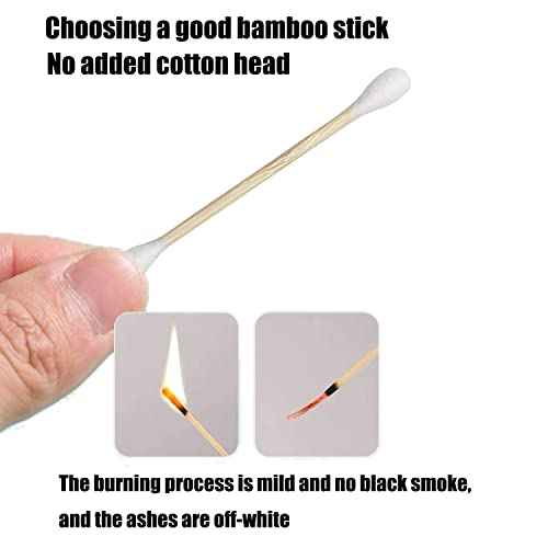 Thick Cotton Swabs,XL Size Natural Bamboo Cotton Buds,Organic Biodegradable, Large Double Tips Swabs, Extra Absorbent Cotton Swabs For Cleaning