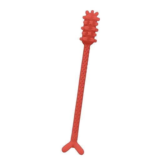 V3 (Denture Adhesive Removing Toothbrush) (Red)