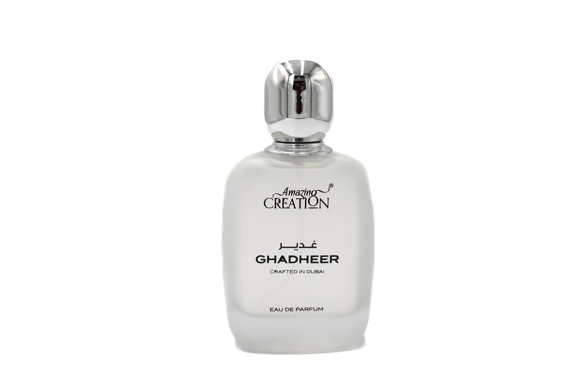 Amazing Creation Ghadheer Eau De Parfum, Citrus Aquatic Fragrance, Unisex, 3.4 FL OZ/100ml