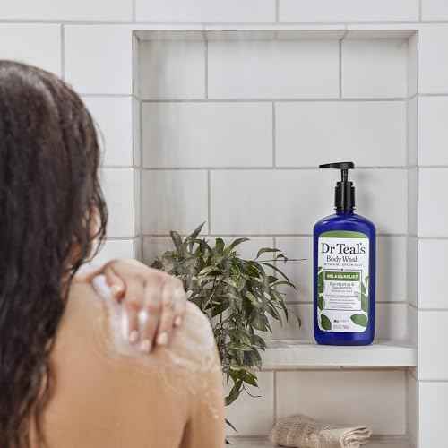Dr Teal's Body Wash with Pure Epsom Salt, Relax & Relief with Eucalyptus & Spearmint, 24 fl oz (Pack of 2)
