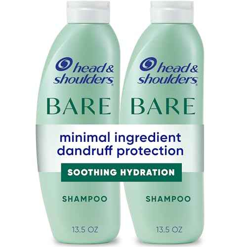 Head & Shoulders BARE Dandruff Shampoo Twin Pack, Soothing Hydration, Sulfate-Free, Silicone-Free, Dye-Free, Eco-Friendly Bottles, Safe for All Hair Types, 13.5 Fl Oz Each (Set of 2)
