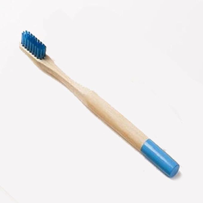 6PCS Colorful Handle Toothbrushes for Soft Bristles Ergonomic Anti-Slip Grip Natural Eco-Friendly Toothbrush for Oral Teeth Cleaning