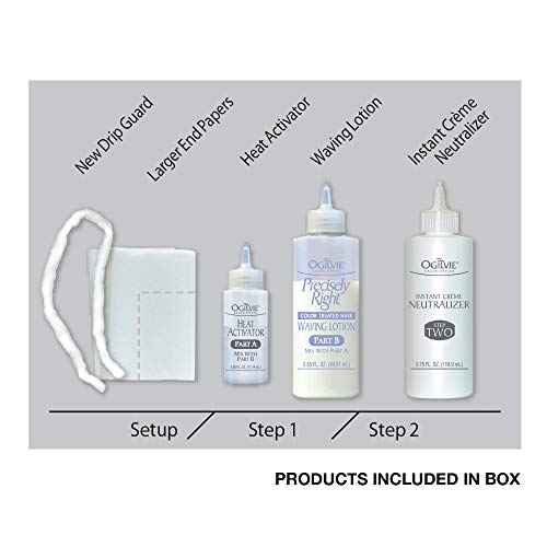 Ogilvie Salon Styles Precisely Right Professional Conditioning Perm Kit - Ideal for Color-Treated, Normal Hair - 1 Application