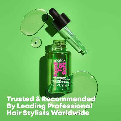 MATRIX Food For Soft Hair Serum Oil For Dry, Brittle and All Hair Types - Softens, Smooths and Adds Shine With Heat Protection, Repairing Leave In With Avocado Oil
