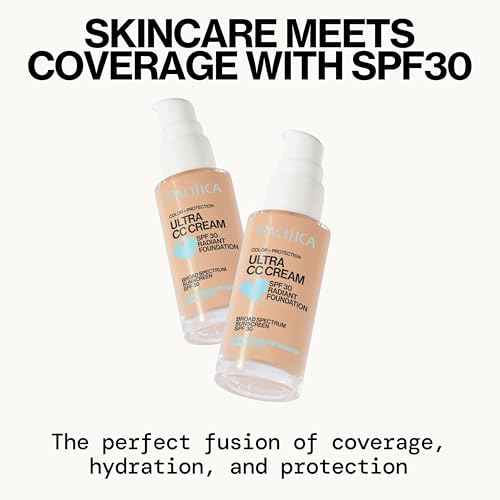Pacifica Ultra CC Cream Radiant Foundation SPF 17 - Warm-Light ? Medium Coverage Color Correcting Cream, Dewy Finish, Mineral SPF, 1 oz