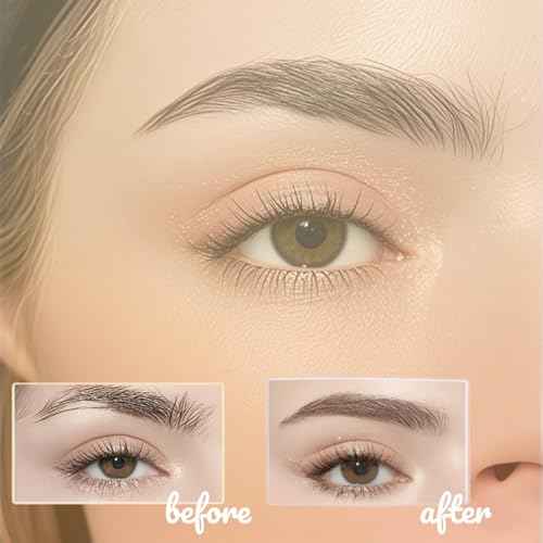 2 in 1 Eyebrow Scissors with Comb and Brush ? Professional Stainless Steel Trimmer for Women and Men, Precision Beauty Grooming Tool for Shaping and Makeup Prep