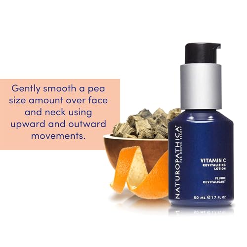Naturopathica Vitamin C Revitalizing Lotion, Lightweight Daily Facial Moisturizer for All Skin Types, Hydrating Face Lotion for Men and Women, 1.69 fl oz