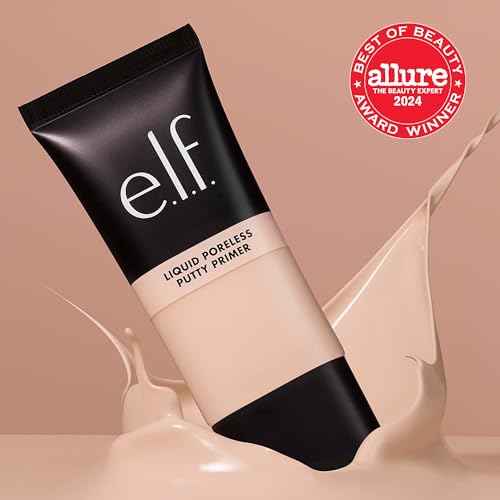 e.l.f. Liquid Poreless Putty Primer, Lightweight Face Primer For Long-lasting Makeup Wear, Creates A Smooth Complexion, Vegan & Cruelty-free