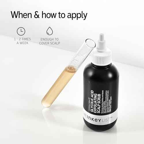 The INKEY List Glycolic Acid Exfoliating Scalp Scrub, Scalp Exfoliant Helps Remove Product Build Up and Boost Healthy Hair Growth for Healthy-Looking Hair, 5.07 fl oz