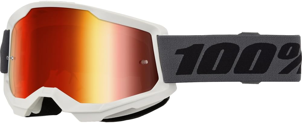 100% STRATA 2 Goggle Grey - Red Mirror Lens