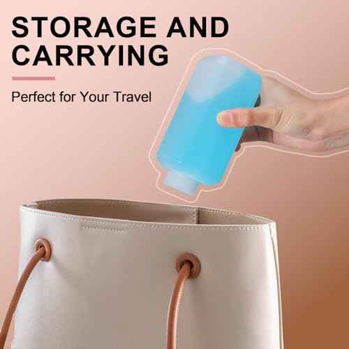 1oz/30ml Leak Proof Plastic Bottles with Caps for Liquids Sample, Reusable Small Bottles Containers for Travel, Camping and Hiking (Translucent, 10 Pcs)