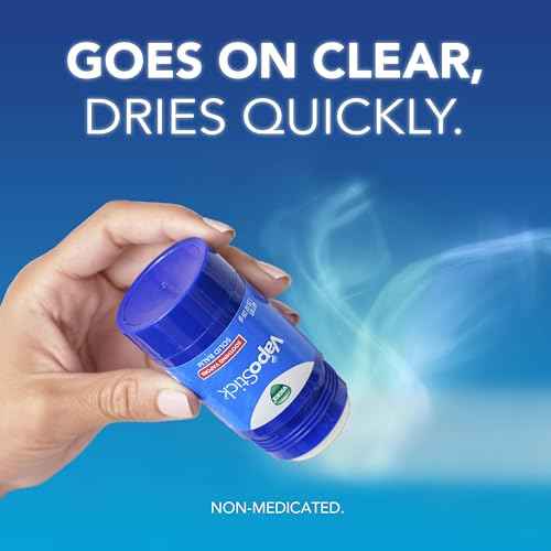 Vicks VapoStick, Solid Balm, No Mess, Soothing Non-Medicated Vicks Vapors, Easy-To-Use No-Touch Applicator, Quick Dry, Lightweight Skin Feel, 1.25oz x 2