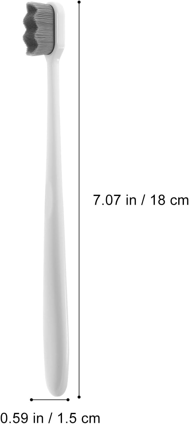Soft Toothbrushes for Adults 4pcs, Extra Soft Bristles with Black Curved Design, Lightweight Manual Toothbrushes for Travel and Daily Oral Care