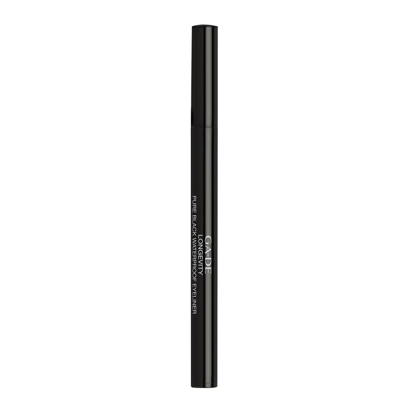 GA-DE Longevity Pure Waterproof Eyeliner - Fast-Drying, Liquid,Smudge Proof Eyeliner - Made with Super-Flex Brush for Precise Application - 0.01 oz