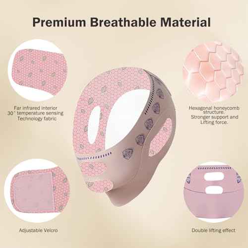 MASIKA Chin Strap for Sleeping,Jaw Strap,Jawline Shaper,V-Line Mask Chin Up Mask V Shaped Face Mask, Jaw Exerciser,Reusable,Butterfly
