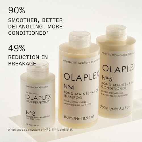 Olaplex No. 4 Bond Maintenance Shampoo, Repairs, Strengthens, & Nourishes All Hair Types, Adds Shine & Leaves Hair Feeling Soft