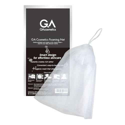 Foaming Face Wash Net for Men ? Japanese Skincare Tool for Quick Lather, Deep Clean, Non-Slip Mesh, Made in Japan