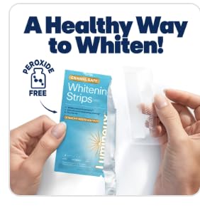 Lumineux Teeth Whitening Strips Kit - 9 Treatments - Peroxide Free - Enamel Safe for Whiter Teeth - Whitening Without The Sensitivity - Dentist Formulated - Sensitivity Free