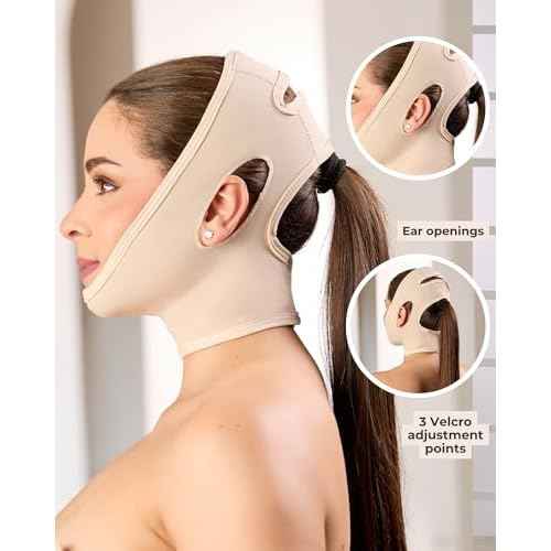 Shape Concept 301 Chin Strap Support Band Neck Bandage Face Chin High Compression