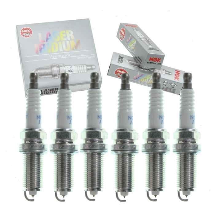6 pc NGK Laser Iridium Spark Plugs compatible with Toyota 4Runner 4.0L V6 2013-2020
