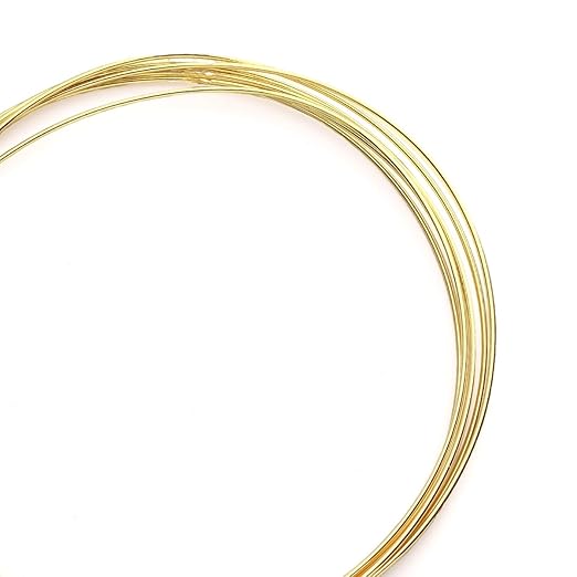 14K Gold Plated Wire 1.0mm 2 Meters Bead Cord for Bracelet Necklace Charm Beading Jewelry Making Findings
