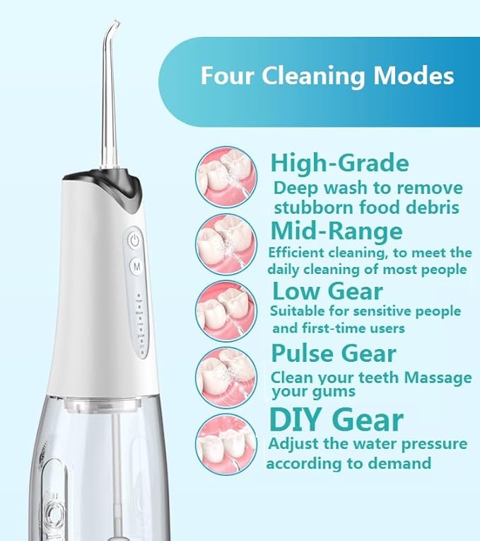Sonic Fusion Teeth Cleaning kit with 3 Modes Electric flossing Water flosser and Toothbrush and with Portable Water flosser Combo for Travel and Home
