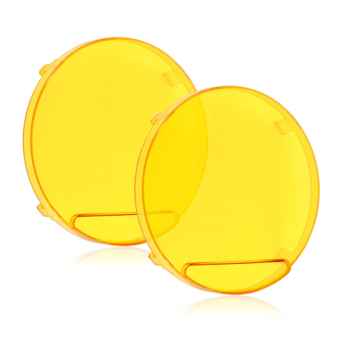 Auxbeam 7 Inch Amber Light Covers, Round Offroad Lens Covers, Amber Fog Filter, Yellow Tint Color Lens, 7 Diameter Lens Cap, Sna