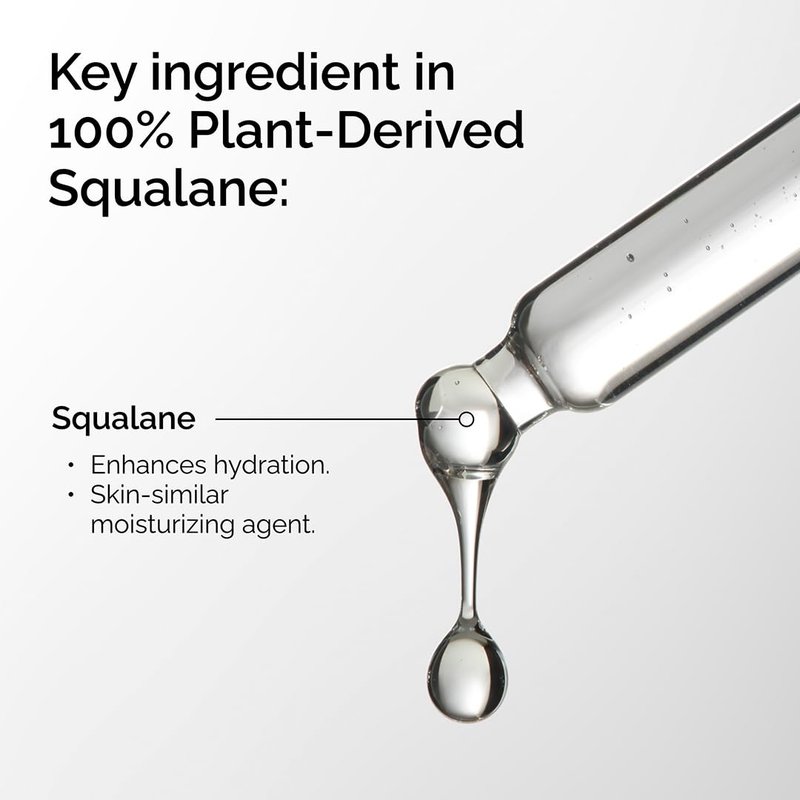 The Ordinary 100% Plant-Derived Squalane,for Skin and Hair,Lightweight Hydration,and Moisture Barrier Support,1 Fl Oz,(Pack of 2)