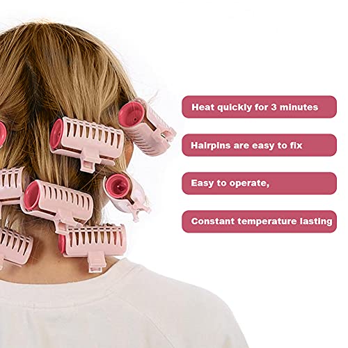 brush rollers for hair with picks electric women's roller hot curlers short set all one size medium Salon and Spa Equipment travel (29 * 20 * 18cm)