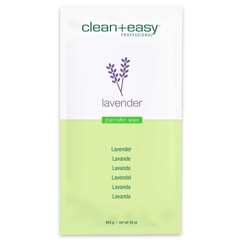 Clean + Easy Calm Lavender Paraffin Wax, Deeply Hydrating Moisturizing for Hand and Feet, Spa-Grade Treatment for Dry Skin, 475 ml