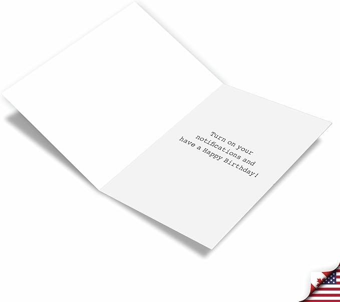 NobleWorks Humorous Birthday Greeting Card with 5 x 7 Inch Envelope (1 Card) BdayPrivacy Settings C8218BDG
