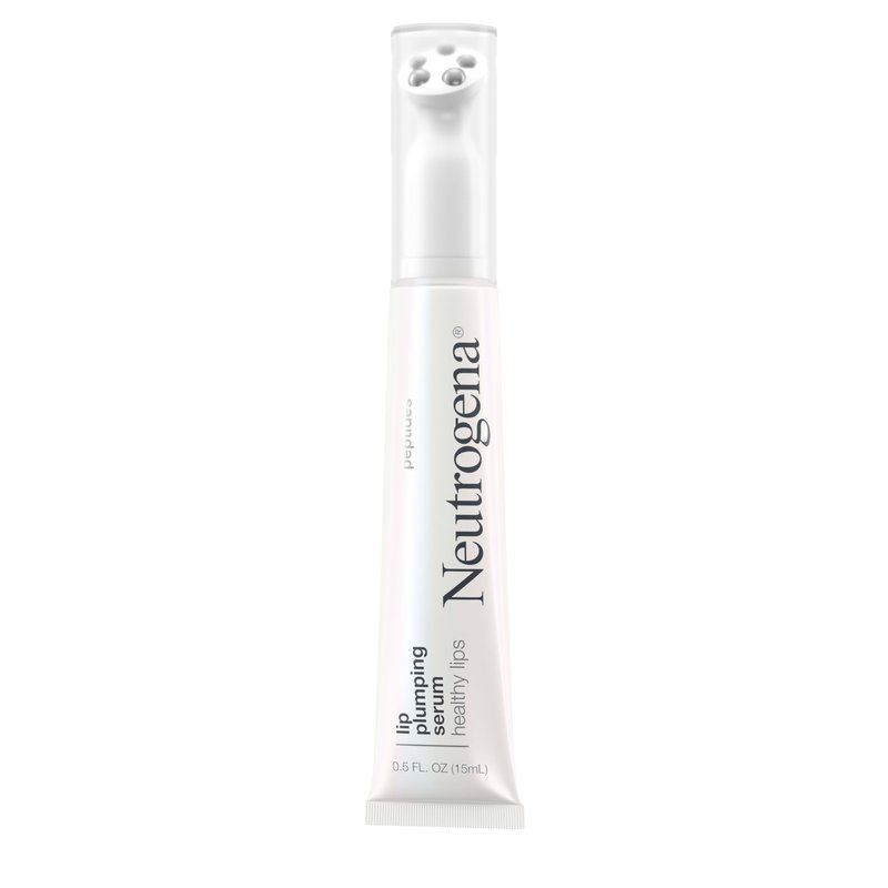 Neutrogena Healthy Lips Plumping Serum, Lip Enhancer with Peptides Nourishes and Promotes the Appearance of Naturally Fuller and Plumper-Looking Lips, 0.5 fl. oz