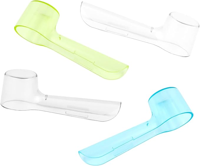 2 Pack Toothbrush Head Covers, Toothbrush Cover Caps Compatible with Oral B Electric Toothbrush Round Heads (Yellow)