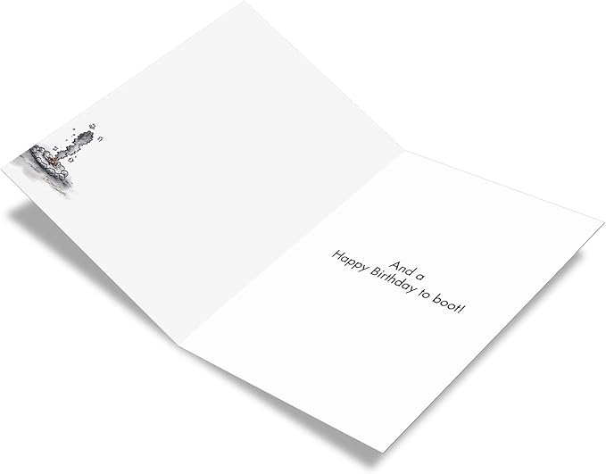 NobleWorks - 1 Funny Birthday Card Cartoons - Hilarious Comic Humor, Notecard with Envelope - Dawn of Tech Support C4038BDG