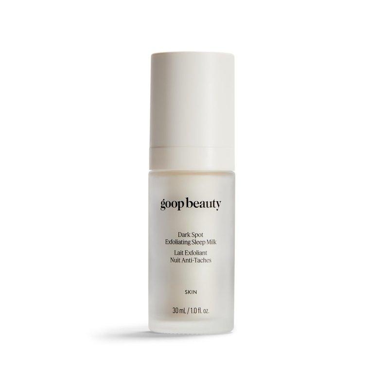 goop Beauty Sleep Milk Serum | Intense Face Exfoliator to Smooth Uneven Texture, Wrinkles, & Pores | Glycolic Acid & Hyaluronic Serum | Dark Spot Corrector | 1 fl oz