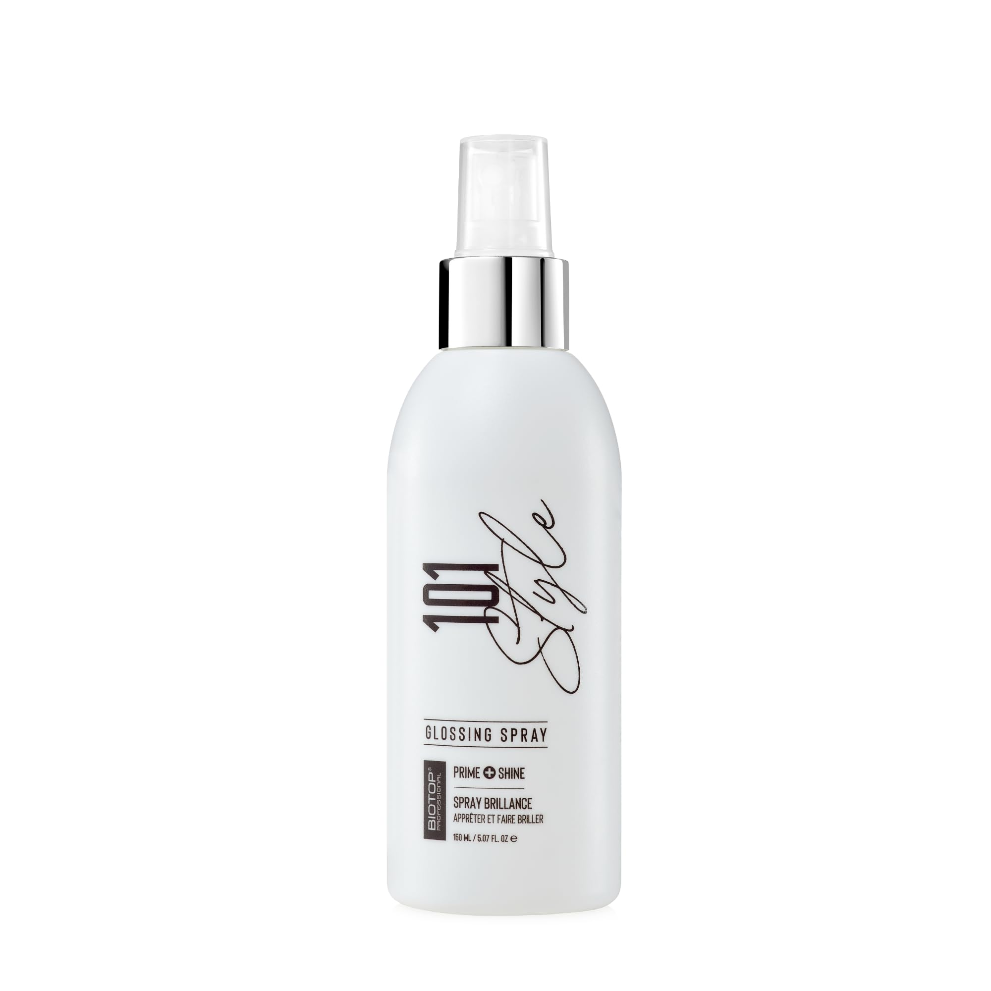 Biotop Professional 101 Hair Gloss Spray - Lightweight Hair Mist & Anti Frizz Spray for Shine & Heat Protection - Helps Smooth Pre and Post Styled Strands - Tames Frizz & Flyaways (5.07 oz)