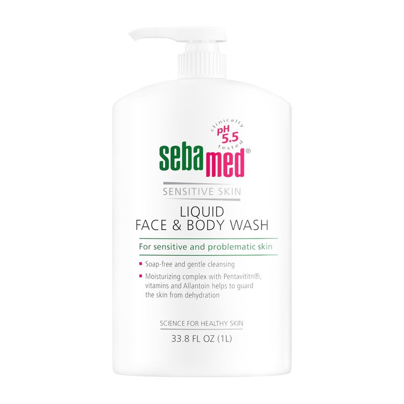 Sebamed Liquid Face & Body Wash 1000mL (1 Liter) Paraben-Free Dermatologist Recommended Mild Gentle Cleanser