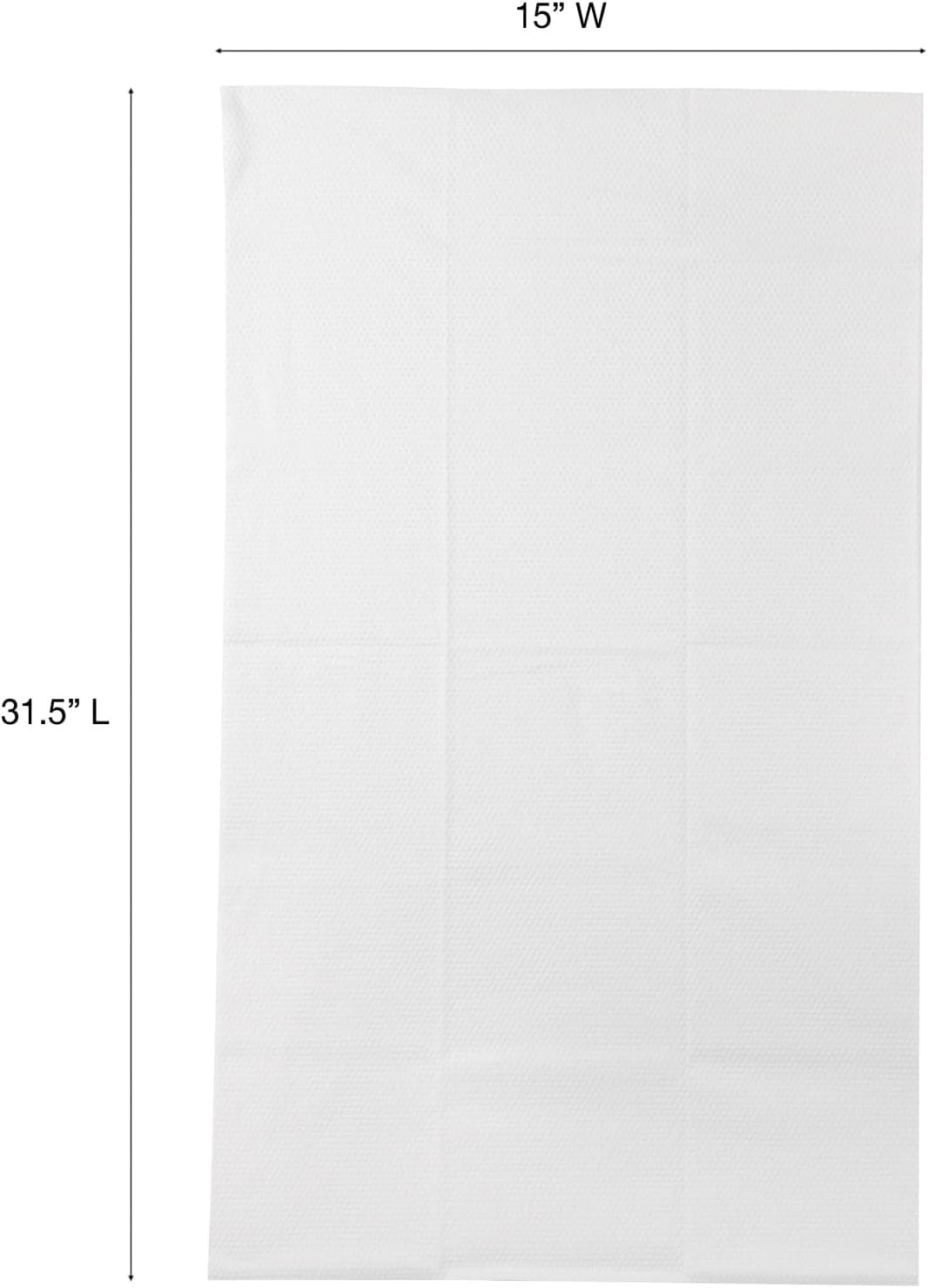 ForPro Professional Collection Premium Disposable Bath Towels, Salon & Spa Towels for Hair, Face, Body, Extra Large (15" x 31.5"), White, 50-Count