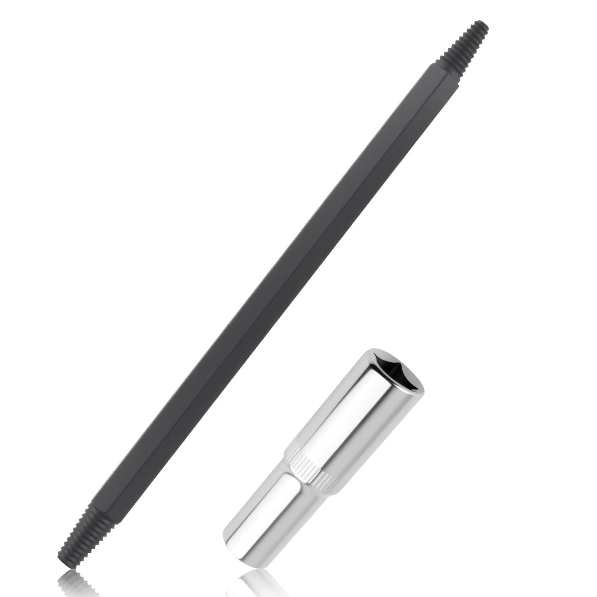 VKQTS Dual-End Broken Spark Plug Removal Tool,Reverse Thread Broken Spark Plug Extractor Tool Set,Universal Sparks Plugs Socket