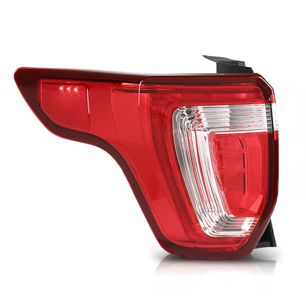 G-PLUS Left Tail Light Assembly Fit Ford Explorer 2016 2017 2018 2019 Red Lens W/o Wiring Harness, Luces Traseras Faros Traseros