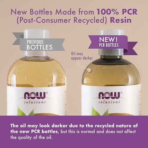 NOW Foods Solutions, Liquid Coconut Oil, Light and Nourishing, Promotes Healthy-Looking Skin and Hair, 16-Ounce