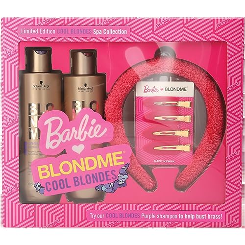 BLONDME x BARBIE¢â Home Spa Collection ? Cool Blondes with Purple Toning Pigments - Brassiness Corrector for All Blonde Hair Types