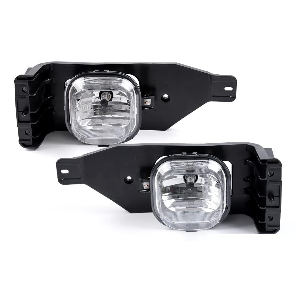 ANDPLAY Front Bumper Fog Lights w/Bulbs Pair Compatible with Ford F250 F350 F450 F550 Excursion 2005-2007,Fog Lamps Clear Lens B