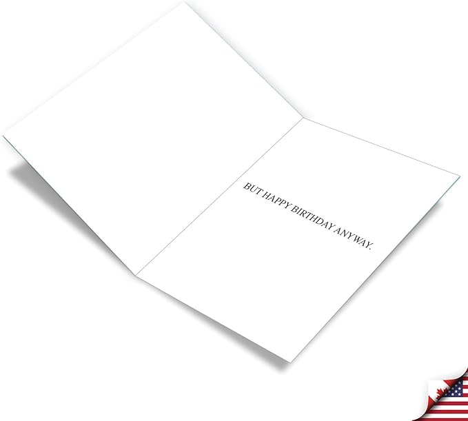 NobleWorks - Extra Large Funny Birthday Greeting Card 8.5 x 11 Inch with Envelope (1 Pack) Oversize Jumbo Bday You Suck J8677