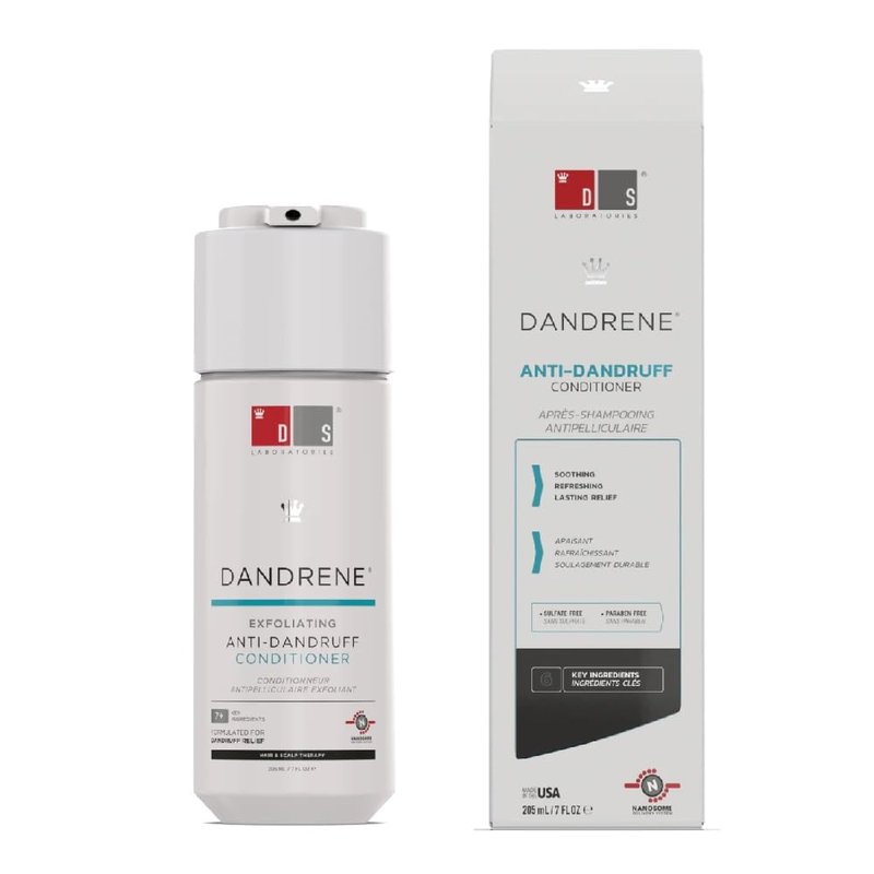 DS Labs Dandrene Dandruff Conditioner, 205mL - for Itchy, Flaky Scalp, Moisturizing Conditioner with Aloe Vera, Supports Scalp Health & Oil Control, For Seborrheic Dermatitis & Psoriasis
