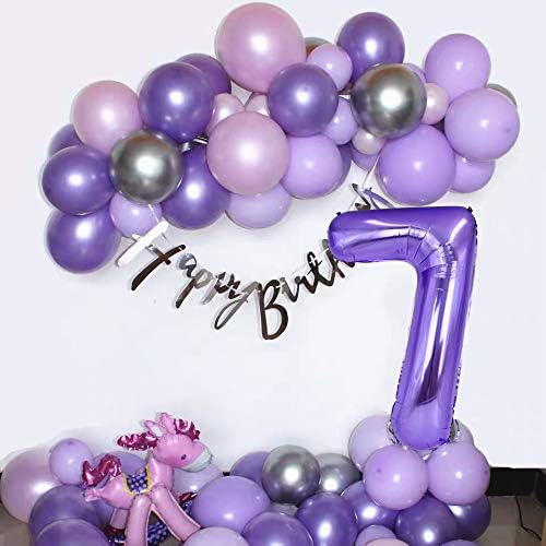 TONIFUL 40 Inch Purple Large Numbers Balloon 0-9 Birthday Party Decor,Foil Mylar Big Number Balloon Digital 3 for Birthday Party,Wedding, Bridal Shower Engagement Photo Shoot, Anniversary